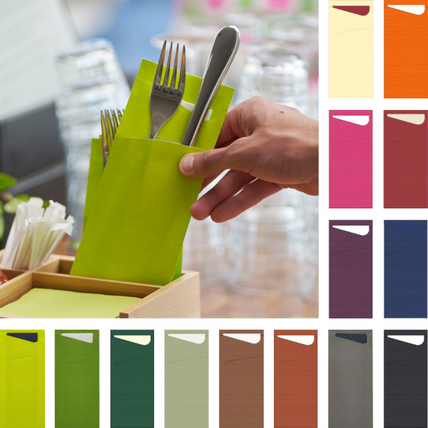 Duni Sacchetto Tissue Serviettentasche in 16 Farben