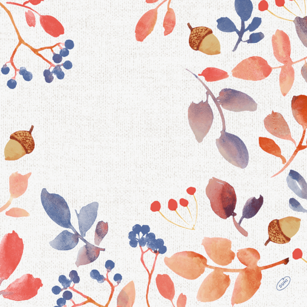 Duni Bio Dunisoft Servietten Autumn Gradient, 40 x 40 cm.