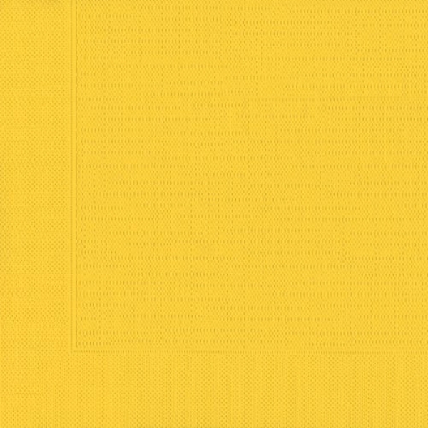 Duni Klassik Servietten in Gelb, 40 x 40 cm.