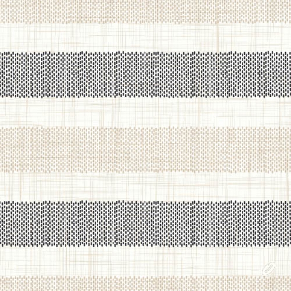 Duni Klassik Servietten Rigato Black, 40 x 40 cm.