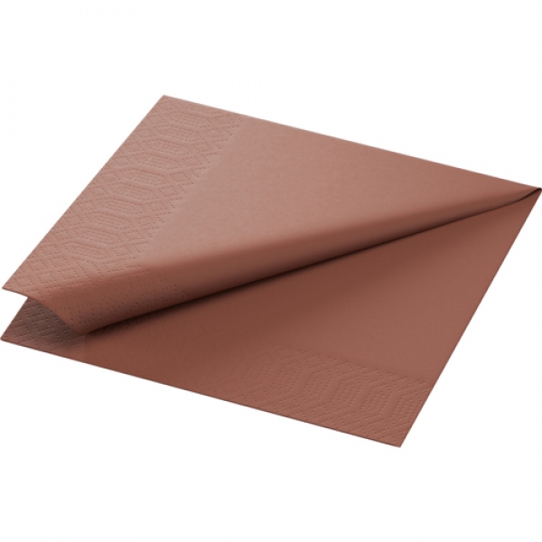 Duni Zelltuch Servietten in Chestnut, 40 x 40 cm