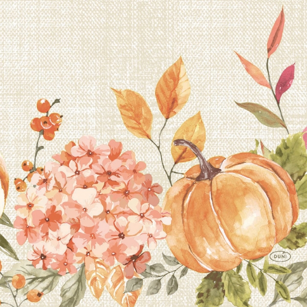 Duni Zelltuch Servietten Spicy Pumpkin, 33 x 33 cm.