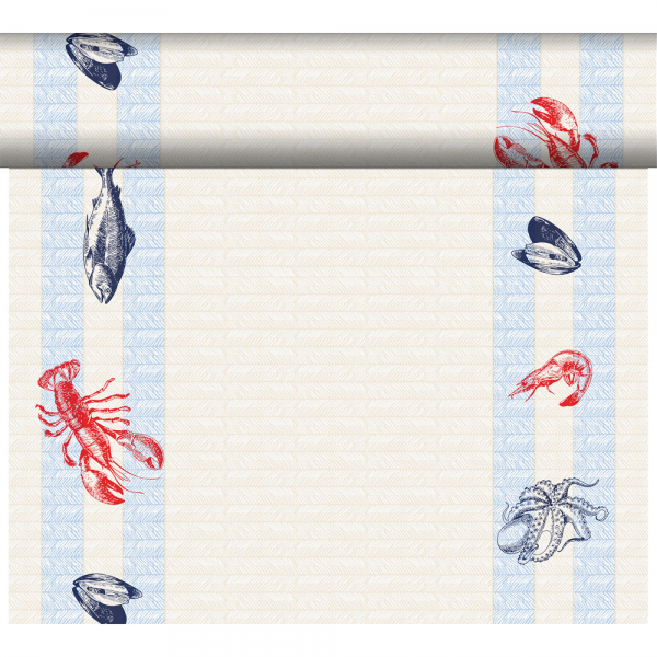 24 Meter Rolle Duni Bio Dunicel® Tischläufer Sea Delights.