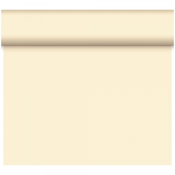 24 Meter Rolle Duni Bio Dunicel® Tischläufer, Tête-à-Tête in Cream, 40 cm Breite.