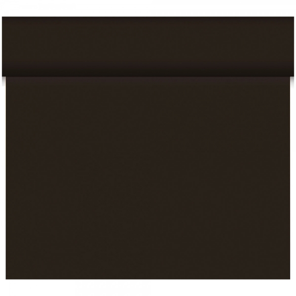 24 Meter Rolle Duni Bio Dunicel® Tischläufer, Tête-à-Tête in Schwarz, 40 cm Breite.
