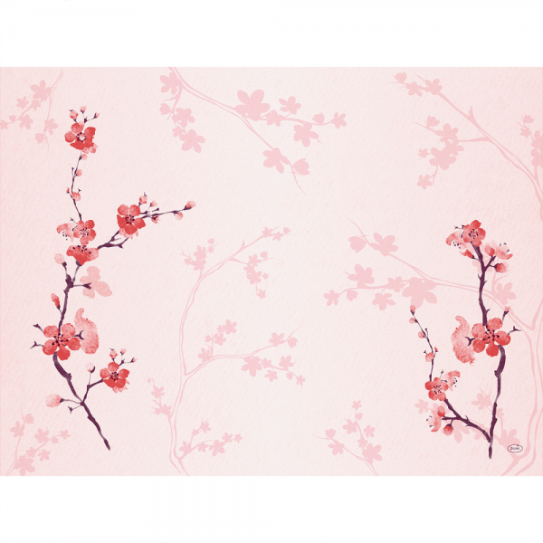 Duni Papier Tischsets Cherry Breeze Pink, 30 x 40 cm.