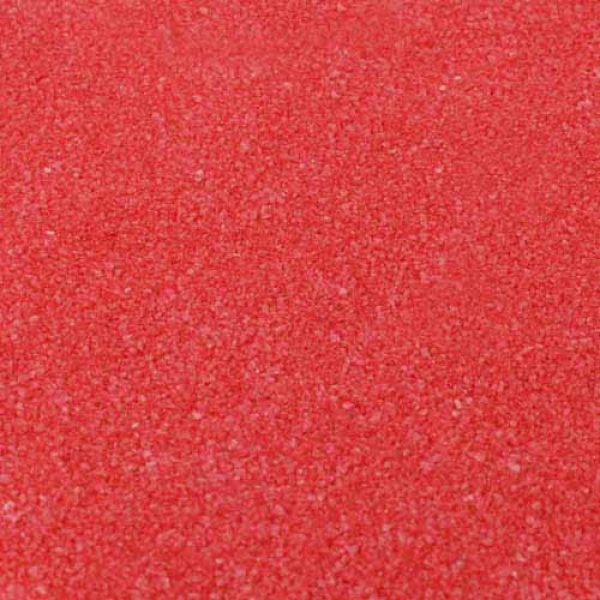 Farbsand, Dekosand in Rot.