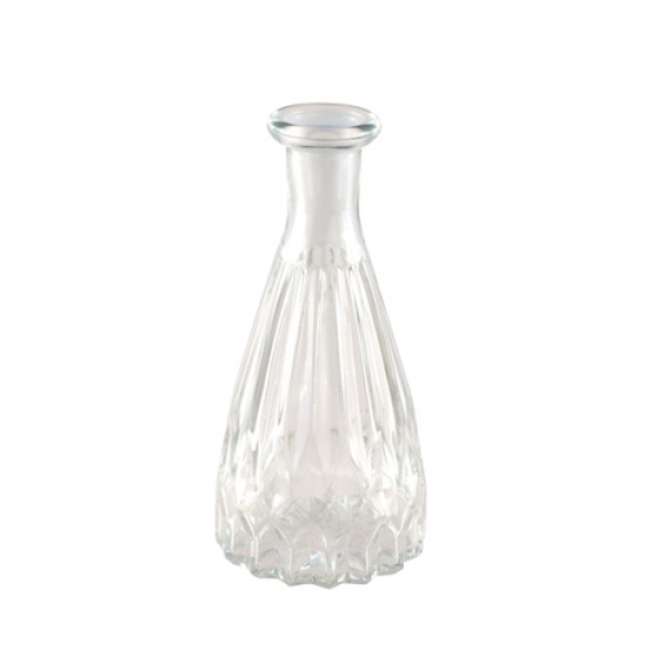 Mini Glas Flaschen Väschen Classy klar, 10,5 cm.