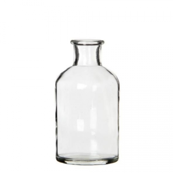 Glas Flaschen Väschen, klar, 12,5 cm