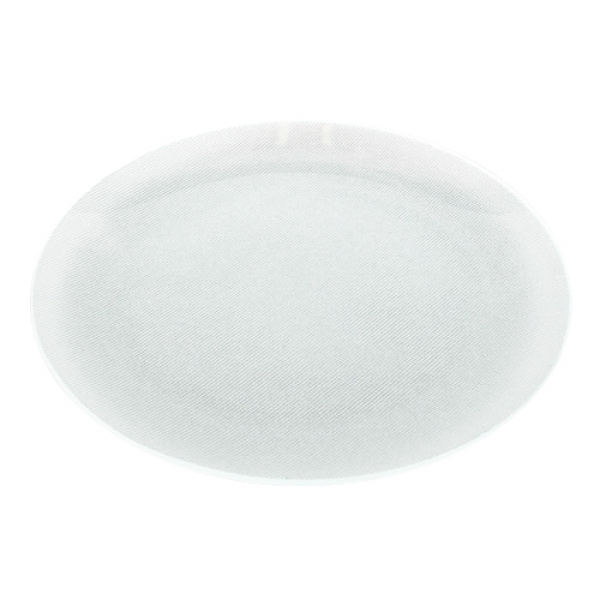 Glas Kerzenteller mit feiner Struktur, 19,5 cm.