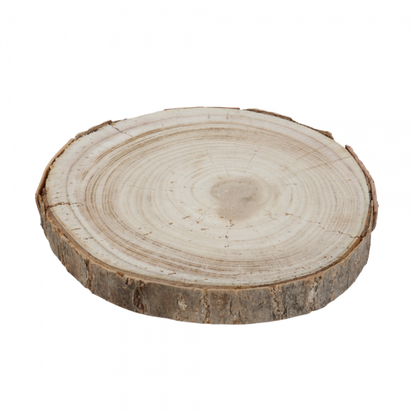 Deko Untersetzer, Holzscheibe, rund, 16 - 20 cm.