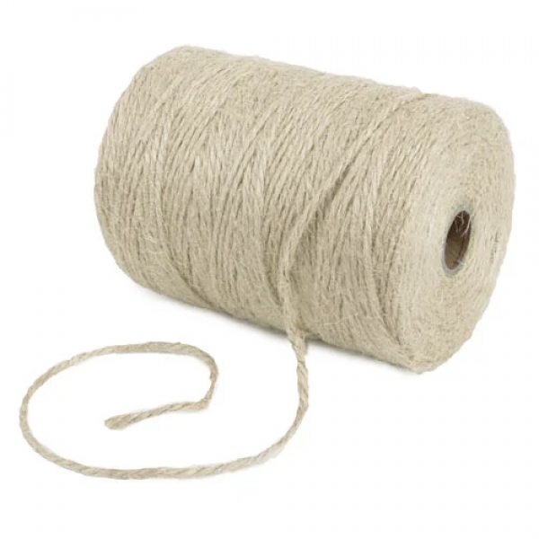 150 Meter Sizo®Jute Schnur in Wollweiß, 3 mm.