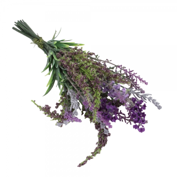 Kunstblume Deko Lavendel Mix Bündel, 18 cm.