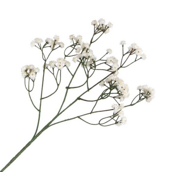 Kunstblume Schleierkraut, hochwertig, in Weiß, 60 cm.