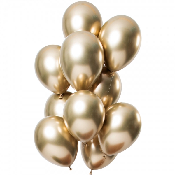 Luftballon Set Golden Shine, 33 cm Durchmesser.