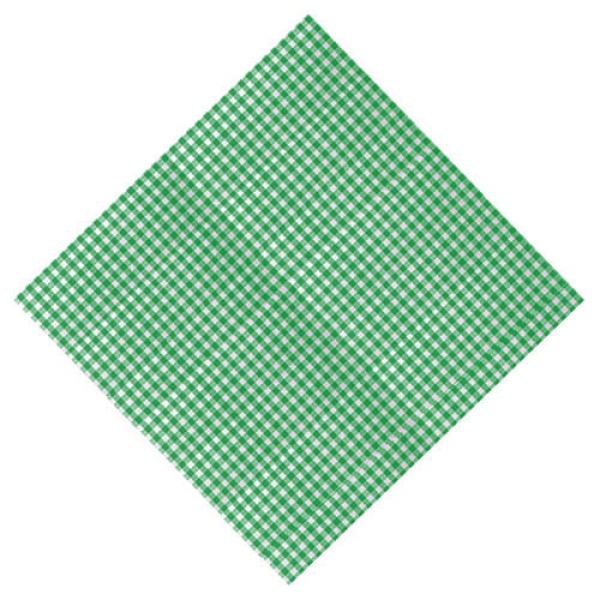 Airlaid Papier Mitteldecke Karo in Dunkelgrün, 80 x 80 cm.