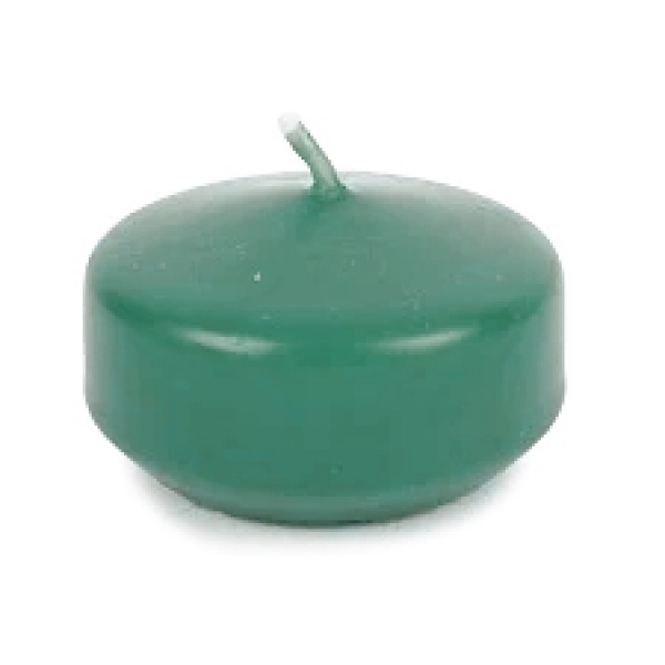 Schwimmkerze in der Farbe Eukalyptus.