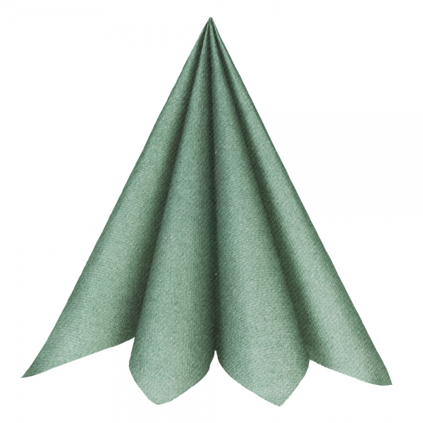 20er Pack Airlaid Servietten in Tafelgrün, 40 x 40 cm.