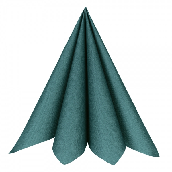 20er Pack Airlaid Servietten in Petrol, 40 x 40 cm.