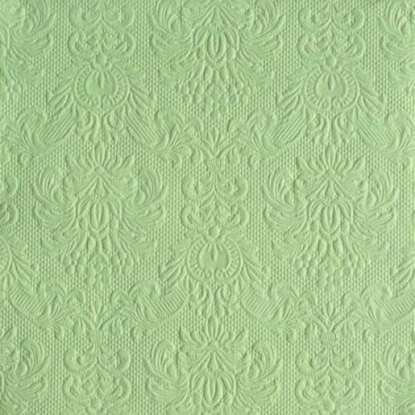 15er Pack Servietten Elegance in Pastellgrün, 33 x 33 cm.
