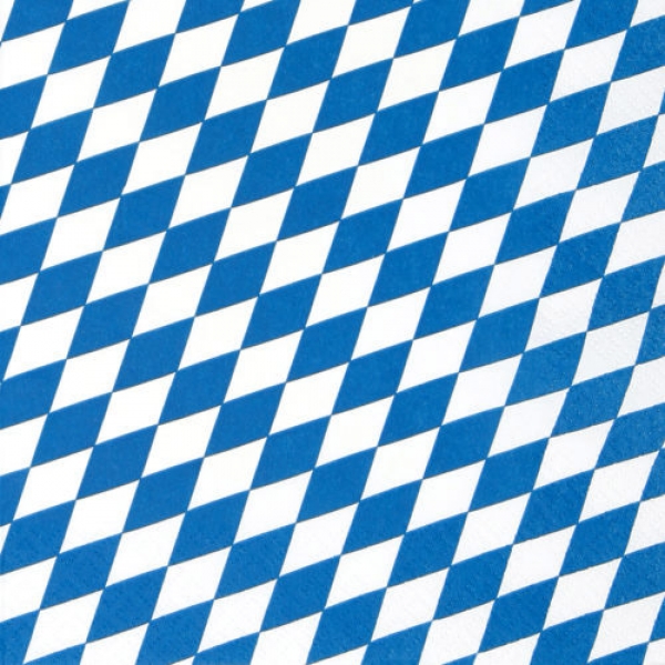 20er Pack Servietten Bayrische Raute, Bierfest, 33 x 33 cm.