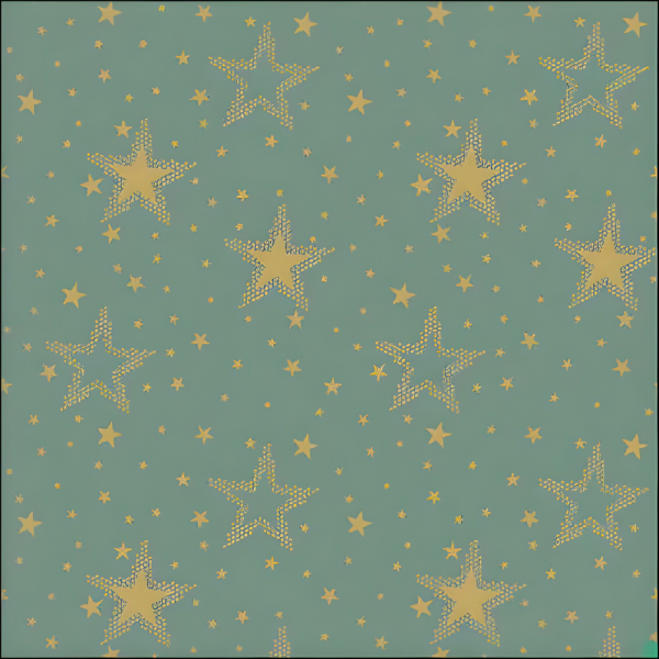 20er Pack Servietten Weihnachten, Sterne in Gold/Salbei, 33 x 33 cm.