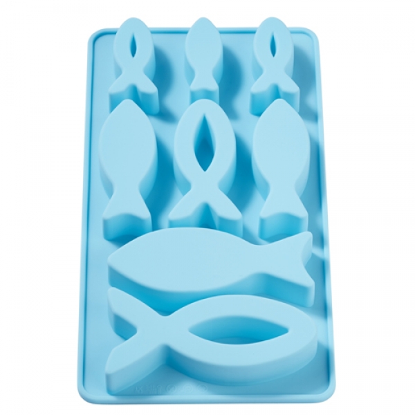 Silikonform, Gießform Fische 4,5-9 cm, lebensmittelecht 1