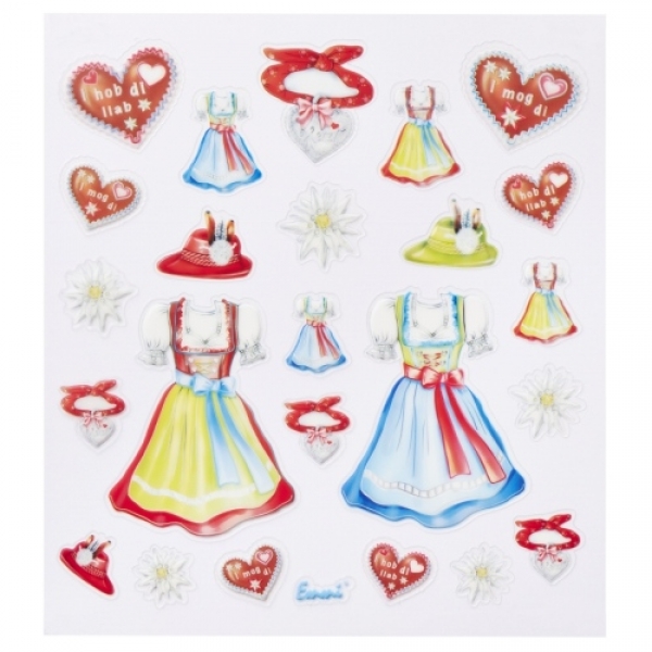 Klebe Sticker Bayern, Dirndl, Trachten.