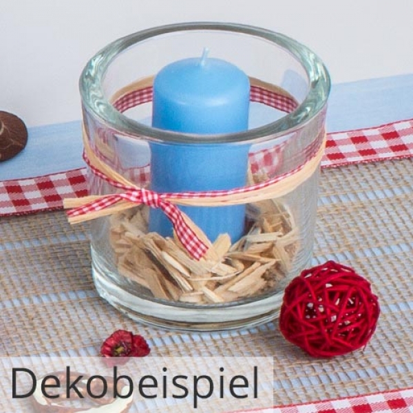 Stumpenkerzen Dekobeispiel