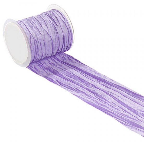15 Meter Tischband Fripe in Flieder, 10 cm.