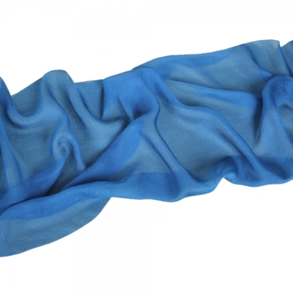 3 Meter Chiffon Tischläufer, hauchdünn, in Eukalyptus, 35 cm.