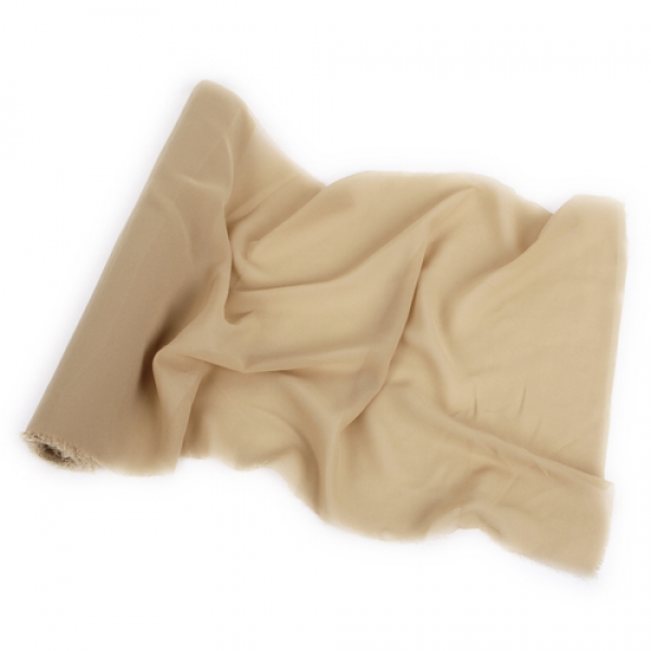 3 Meter Chiffon Tischläufer, hauchdünn, in Hellbraun, 35 cm.