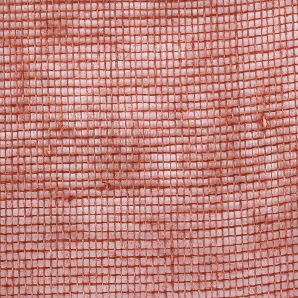 5 Meter Jute Tischläufer in Terracotta, 30 cm, Nahaufnahme.