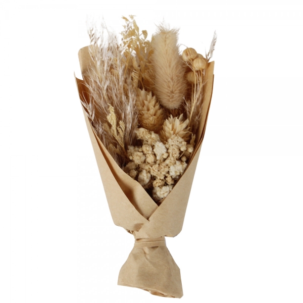 Kleines Naturdeko Trockenblumen Bouquet, 12 cm.